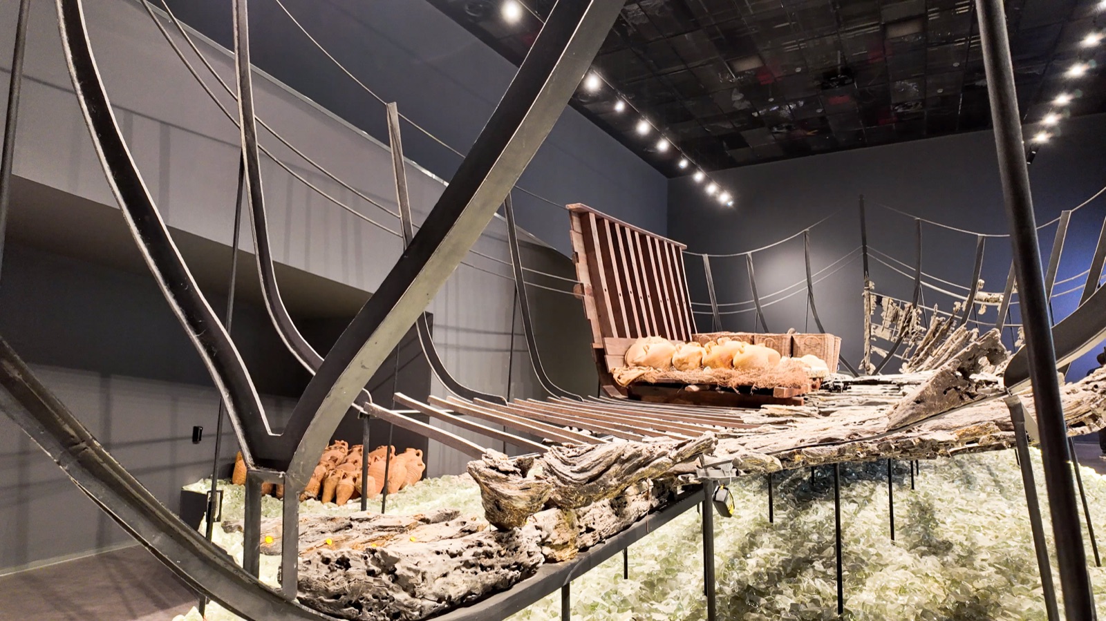 The great hull cradle in the main hall