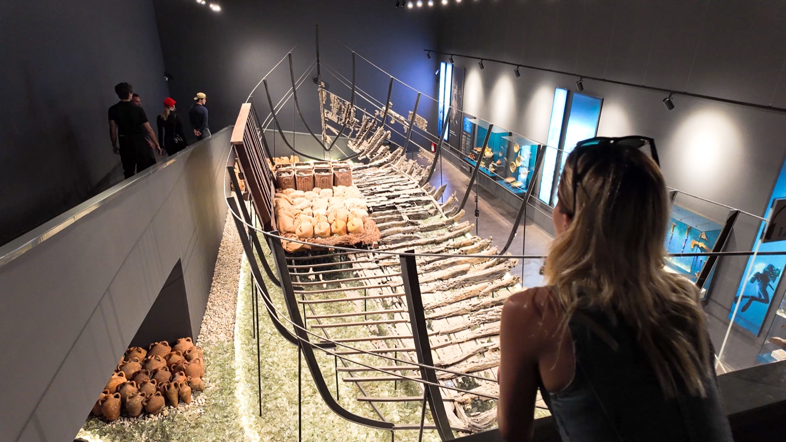 The reconstructed hull hall seen from the gallery