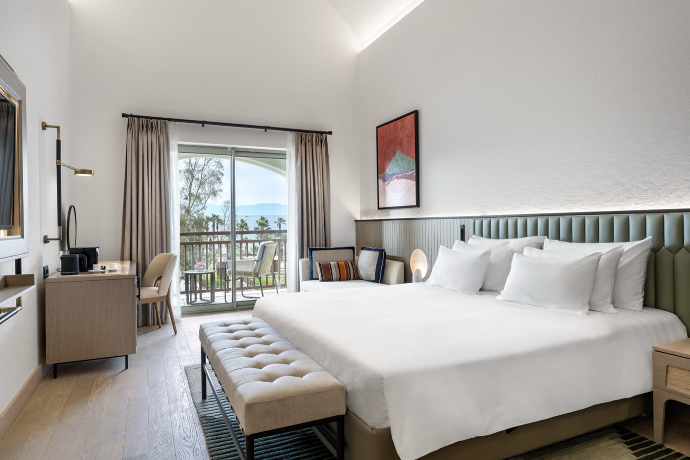 A sea-view room with a balcony at the Radisson Collection
